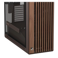 ASUS case PROART PA602 WALNUT WOOD RETRO TG, Mid Tower, průhledná bočnice, hnědá