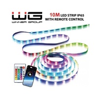 WG - Chytrý LED pásek WG16, 10 metrů, s ovladačem i aplikaci, IP 65, se síťovým adaptérem