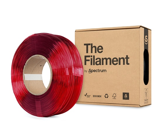 Spectrum The Filament ReFill PETG 1.75mm Transparent Red 1kg