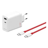 OnePlus SUPERVOOC 120W Dual USB-A + USB-C Cestovní Nabíječka + USB-C/USB-C Kabel White