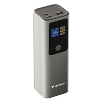 VERBATIM Powerbanka Charge 'n' Go, 27000 mAh, 2x USB-C 140W, 1x USB-A 18W, Šedá