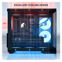 1stCOOL skříň DREAMER, Mid Tower, AU, USB 3.0, USB-C, 3x 120mm ARGB Fan, černá