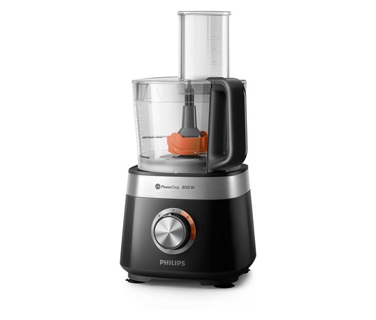 BAZAR - Philips Viva Collection HR7530/10 kuchyňský robot, 850 W, 2 rychlosti + puls, černá - poškozený obal