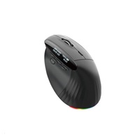 ACER bezdrátová myš Smart Fit Vertical Mouse,8000 dpi,10 tlačítek,RGB,10m dosah,BT,USB,výdrž 120h,Black – náhled 4