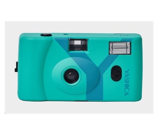 YASHICA MF-1 Snapshot Art Camera (Turquoise) - analogový fotoaparát