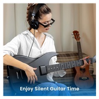 Aeroband Guitar - Smart Elektrická Kytara pouzdro, černá