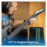 Aeroband Guitar - Smart Elektrická Kytara pouzdro, černá