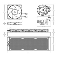 ARCTIC Vodní chladič Liquid Freezer III 360 Pro ARGB, 3x120mm, AM5, LGA1851, černá
