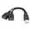 PREMIUMCORD Nabíjecí kabel USB 2.0, 15cm, černá