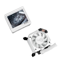 ASUS vodní chladič CPU AIO ROG RYUJIN III 360 ARGB EXTREME, 3x120mm, LGA1851, AM5, bílá