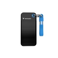 VERBATIM Externí SSD Pocket SSD 2TB, USB-C 3.1, černá/modrá