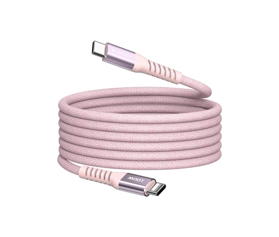 VERBATIM Kabel USB-C Sync & Charge, 100W, Magnetický, 120cm, růžová
