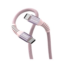 VERBATIM Kabel USB-C Sync & Charge, 100W, Magnetický, 120cm, růžová