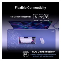 ASUS myš ROG Keris II Origin, bezdrátová herní myš, bílá