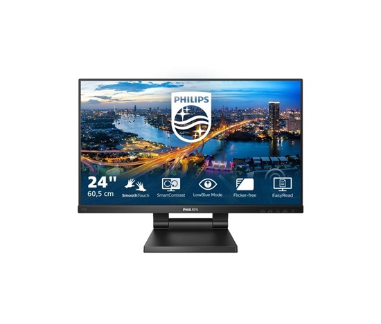 BAZAR - Philips MT 23,8" 242B1TC - 1920x1080,IPS,75Hz,Dotykový,D-Sub,HDMI,DP,USBhub,Repro - pošk. obal
