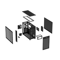 ASUS case PRIME AP303 TG BLACK, ATX, průhledná bočnice,1x120mm, černá