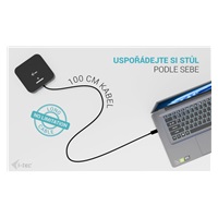 i-tec USB-C Dual HDMI Docking Station, Power Delivery 100W