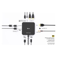 i-tec USB-C DP Dual HDMI Docking Station, Power Delivery 100W