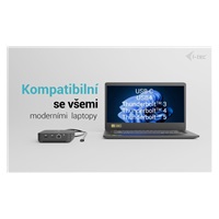 i-tec USB-C DP Dual HDMI Docking Station, Power Delivery 100W