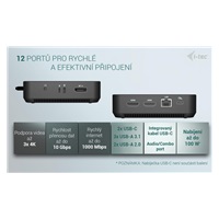 i-tec USB-C DP Dual HDMI Docking Station, Power Delivery 100W