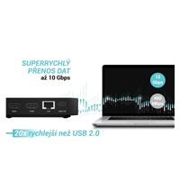 i-tec USB-C DP Dual HDMI Docking Station, Power Delivery 100W