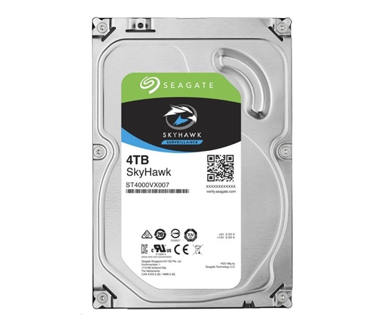 BAZAR - SEAGATE HDD SKYHAWK (SURVEILLANCE) 4TB SATAIII/600 5900RPM, 64MB cache, recertified product