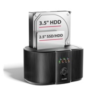 AXAGON ADSA-SC, USB-C 5Gbps dokovací stanice pro 2x SATA 6G 2.5"/3.5" SSD/HDD s funkcí klonování