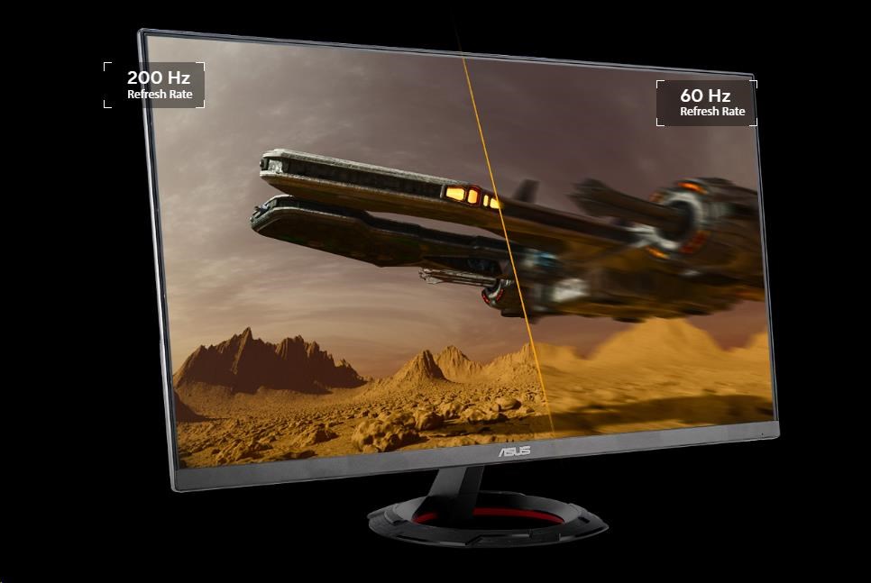 Obr. Obnovovací frekvence 200 Hz a doba odezvy 0,3 ms (GTG) 1768017c