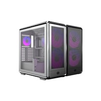 Cooler Master case MasterFrame 600 Mesh Black ARGB, Průhledná bočnice, ATX, 2x 200mm ARGB Fan, 1x 120mm ARGB Fan, Černá – náhled 1
