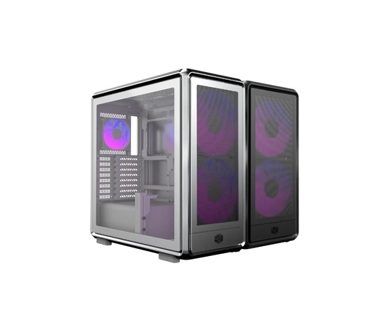 Cooler Master case MasterFrame 600 Mesh Silver ARGB, Průhledná bočnice, ATX, 2x 200mm ARGB Fan, 1x 120mm ARGB Fan, Šedá