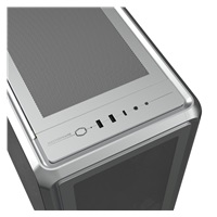 Cooler Master case MasterFrame 600 Mesh Silver ARGB, Průhledná bočnice, ATX, 2x 200mm ARGB Fan, 1x 120mm ARGB Fan, Šedá