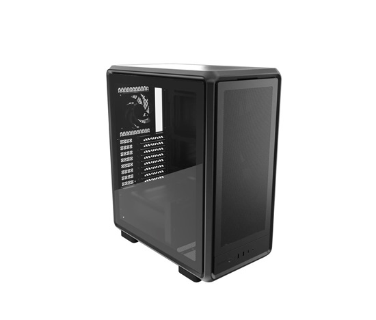 Cooler Master case MasterFrame 500 Mesh Black, Průhledná bočnice, ATX, 2x 200mm Fan, 1x 120mm Fan, Černá