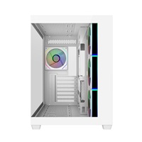 Cooler Master case Elite 681, ATX, Průhledná bočnice, 4x 120mm ARGB Fan, Bílá