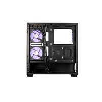 Cooler Master case Elite 690 Wood, ATX, Průhledná bočnice, 3x 120mm ARGB Fan, Černá