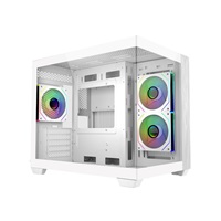 Cooler Master case Elite 481 Wood, ATX, Průhledná bočnice, 3x 120mm ARGB Fan, Bílá – náhled 1