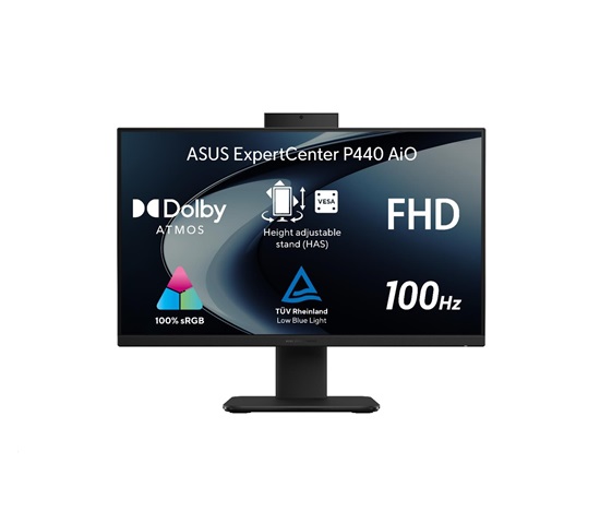 ASUS PC AiO ExpertCenter P44 (P440VAK-BPC1650) i5-13420H, 23.8" FHD, 16GB, 512GB SSD, UHD, No OS, Black
