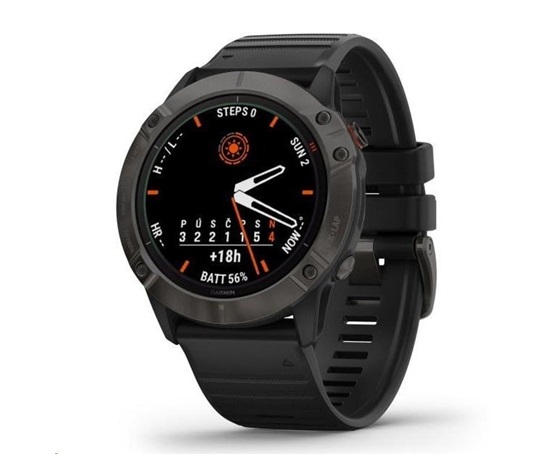 Garmin epix Pro (Gen 2) Glass - 51 mm - Gray / Black Silicone Band EU