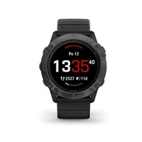 Garmin epix Pro (Gen 2) Glass - 51 mm - Gray / Black Silicone Band EU