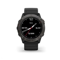 Garmin epix Pro (Gen 2) Glass - 51 mm - Gray / Black Silicone Band EU