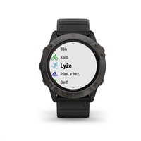 Garmin epix Pro (Gen 2) Glass - 51 mm - Gray / Black Silicone Band EU