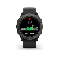 Garmin epix Pro (Gen 2) Glass - 51 mm - Gray / Black Silicone Band EU