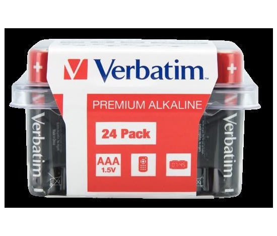Bazar - VERBATIM  Alkalická Baterie AAA 24 Pack / LR03 poškozený obal