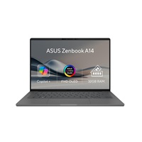 ASUS NTB Zenbook 14 (UX3407QA-OLED339X), X1-26-100, 14" 1920x1200 OLED, 32GB, 1TB SSD, Adreno, W11 Pro, Iceland Gray