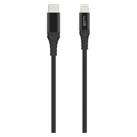 WG - Datový kabel Lightning MFi na Type-C, 1 metr, 3A, černá