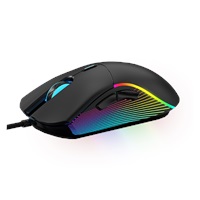 WG - Herní drátová RGB myš WG Chameleon III., RGB LED, černá