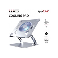 WG - Chladící podložka pro notebook, 15,6", stříbrná
