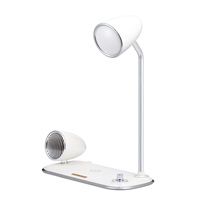 WG - Led lampička s bezdrátovým nabíjením a bluetooth speakerem WG Retro Kathie, bílá