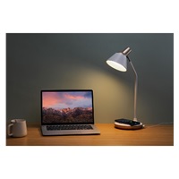 WG - Led lampička s bezdrátovým nabíjením WG Karel, bílá