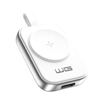 WG - Nabíjecí magnetické zařízení s USB-C pro Apple Watch, bílo stříbrná