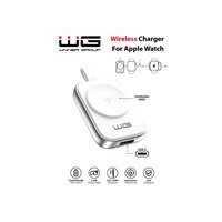 WG - Nabíjecí magnetické zařízení s USB-C pro Apple Watch, bílo stříbrná